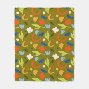 Olijfweide Fleece Deken