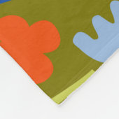 Olijfweide Fleece Deken (Hoek)