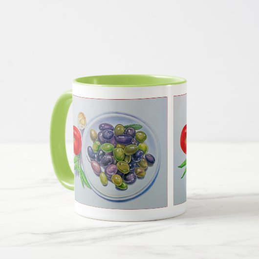 Olijven Bord Mok (Voorkant links)