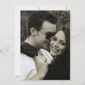 Olijven en bladeren Geometrische hartbruiloft foto Save The Date (Achterkant)