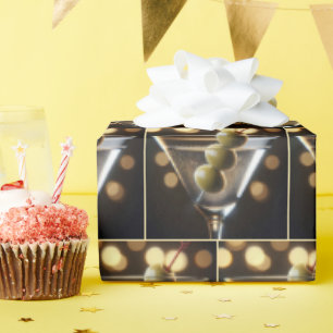 Olijven in een Martini Drink Cadeaupapier