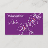 olina visitekaartje (Achterkant)