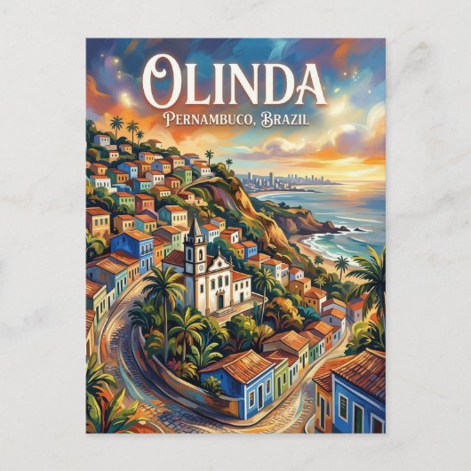 Olinda Brazil Briefkaart (Voorkant)