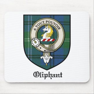 Oliphant Clan Crest Badge Tartan Muismat