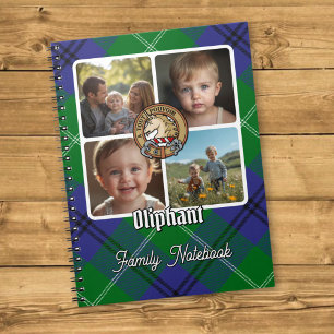 Oliphant familiefotocollage notitieboek