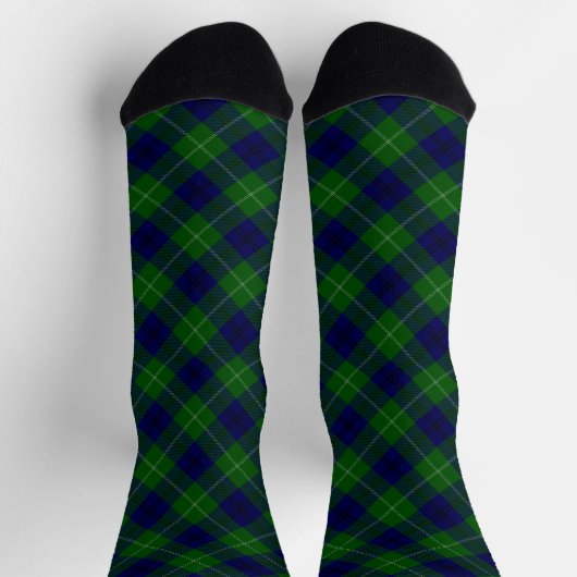 Oliphant tartan blauw groen geruit sokken (Top)