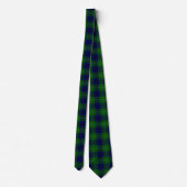 Oliphant tartan blue green plaid stropdas (Achterkant)