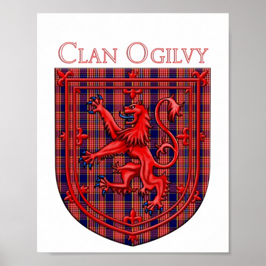 Oliphant Tartan Scottish Play Lion Rampant Poster (Voorkant)