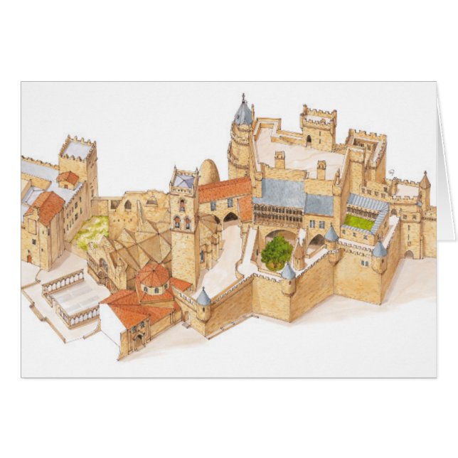 Olite Castle Navarra Spanje (Voorkant Horizontaal)