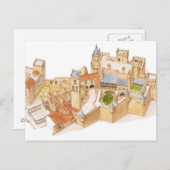 Olite Castle. Navarra Spanje Briefkaart (Voorkant / Achterkant)