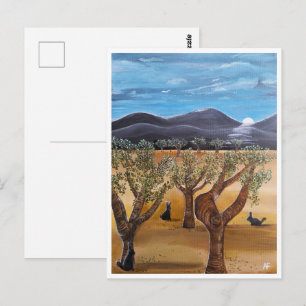 Olivar de Noche Schilderij door Alfred Fox Briefkaart