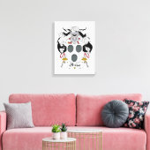 Olivas Family Crest Canvas Afdruk (Insitu (Woonkamer))