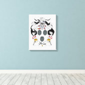 Olivas Family Crest Canvas Afdruk (Insitu (Houten vloer))