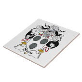 Olivas Family Crest Tegeltje (Zijkant)