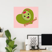 Olive afdrukken poster (Thuiskantoor)