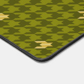 Olive avec accents or Houndstooth (Coin)