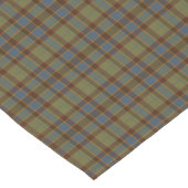 Olive Blue Orange Plaid Tartan Table Runner Korte Tafelloper (Hoek)