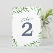 Olive Branch Boho Garden Numéro de table (Debout devant)