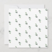 Olive Branch Botanical Bridal Shower Invitation Kaart (Achterkant)