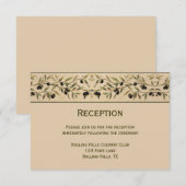 Olive Branch : Carte de réception tactile toscane (Devant / Derrière)