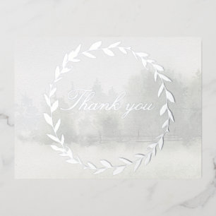 Olive Branch Chuppah Bos Bruiloft Dank u kaart