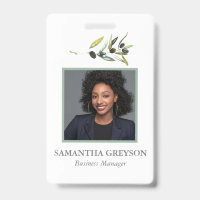 Olive Branch Custom Badges met Foto