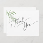 Olive Branch Dank u kaart (Voorkant / Achterkant)
