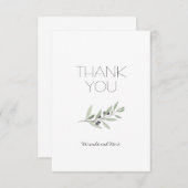 Olive Branch Dank u kaart (Voorkant / Achterkant)