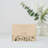 Olive Branch: Een Toscaanse Touch Response Kaart (Staand voorkant)