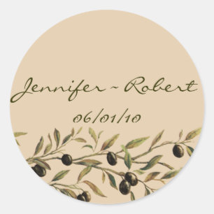 Olive Branch: Een Toscaanse touch Ronde Sticker