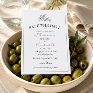 Olive Branch Huwelijkskaart 'Save the Date' Kaart