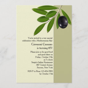Olive Branch Invitation Kaart