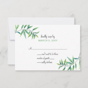 Olive Branch invitations de mariage botanique rsvp