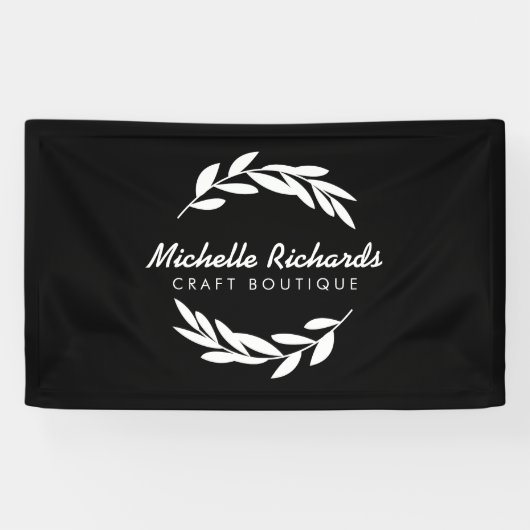 Olive Branch krans Logo Spandoek (Horizontaal)