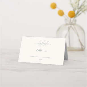 Olive Branch Minimalistische Huwelijks Plaatskaart