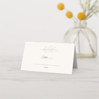 Olive Branch Minimalistische Huwelijks Plaatskaart
