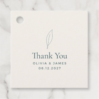 Olive Branch Minimalistische Trouwcadeautags Bedankjes Labels