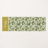 Olive Branch Monogram Name Yogamat (Voorkant (horizontaal))