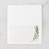 Olive Branch Name Tag (Buitenkant ongevouwen)