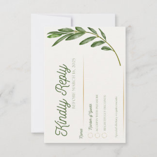 Olive Branch - RSVP Kaart