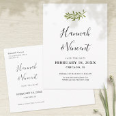 Olive Branch Save the Date Briefkaart