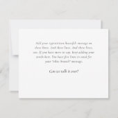 Olive Branch, sorry Kaart (Achterkant)