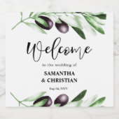 Olive Branch Wedding Bier Label Bier Etiket (Enkel label)