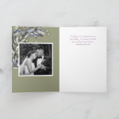Olive Branch Wedding Folded Love & Bedankt Kaart (Binnen)