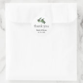 Olive Branch Wedding Merci Sticker (Sac)