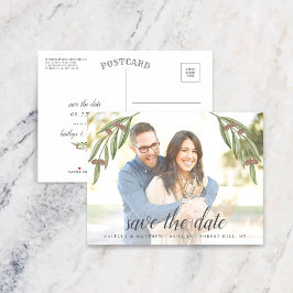 Olive Branch Wedding Photo Save the Date Aankondigingskaart
