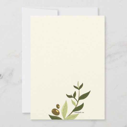 Olive Branches Invitation (Dos)