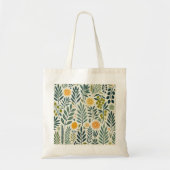 Olive & Citrus Print Basic Canvas tas (Voorkant)