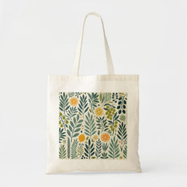 Olive & Citrus Print Basic Canvas tas