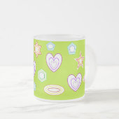 Olive colour Shapes mug (Devant droit)